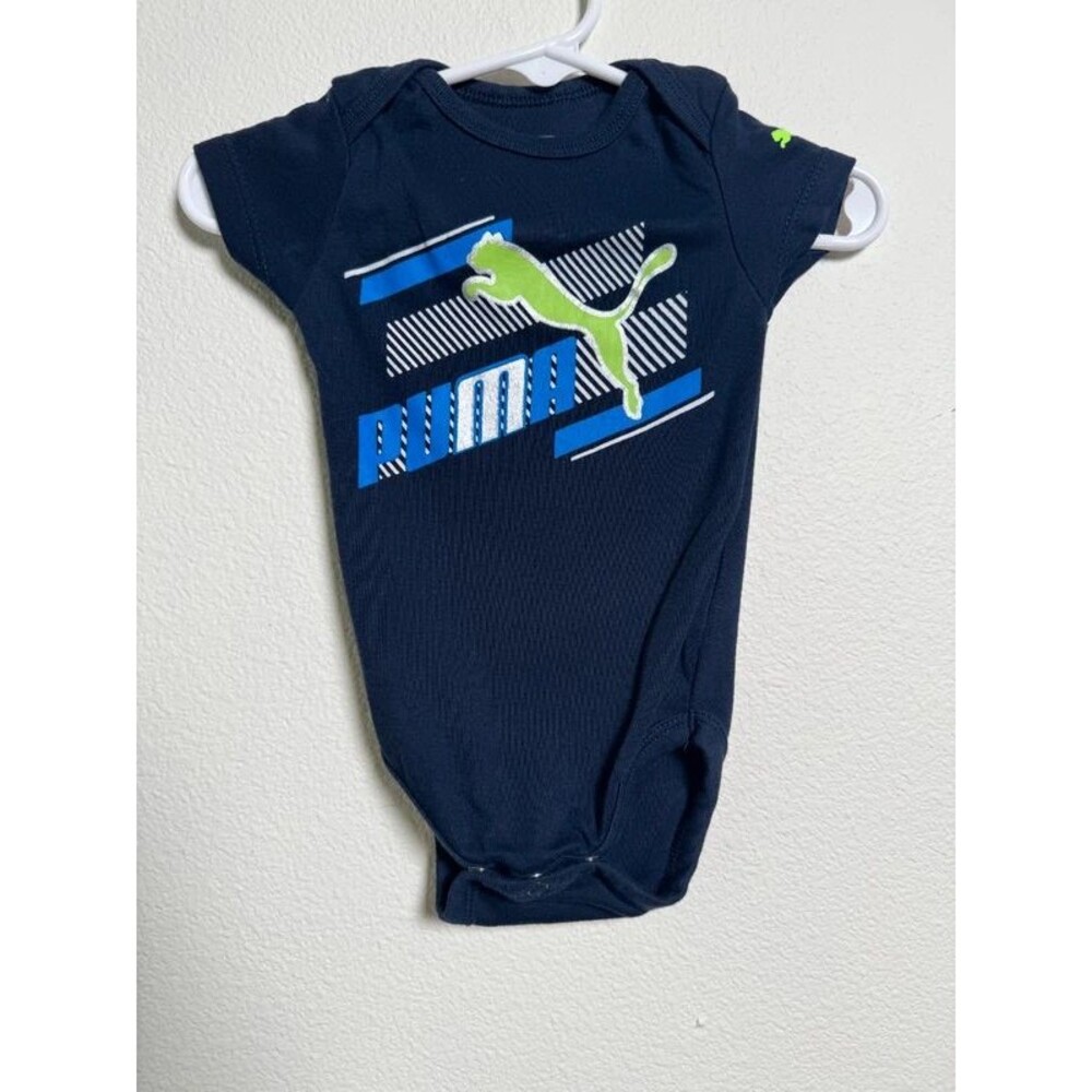Set of 2 Puma Grey/Navy Bodysuit/Onsie Boys size 3/6M Bundle - Picture 7 of 10